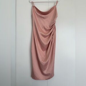 3for$15😍 Laundry Peach Ruched Dress size 10